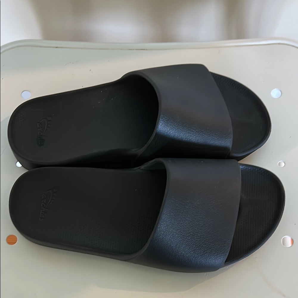 Black Slide Sandals